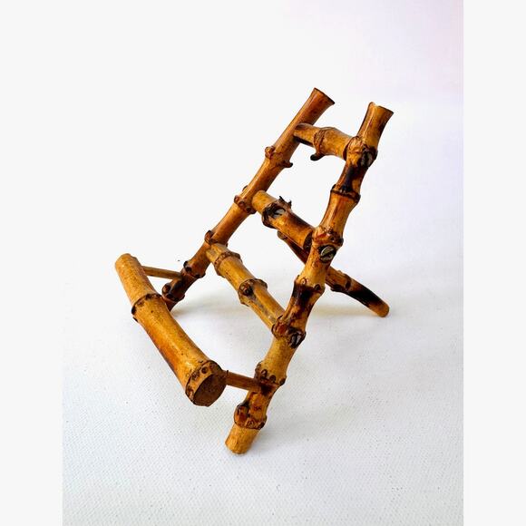 Unbranded Other - Vintage Bamboo Folding Plate Easel Stand